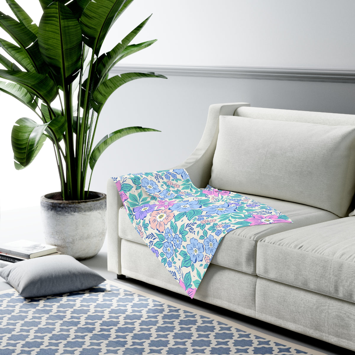 Floral Baby Swaddle Blanket