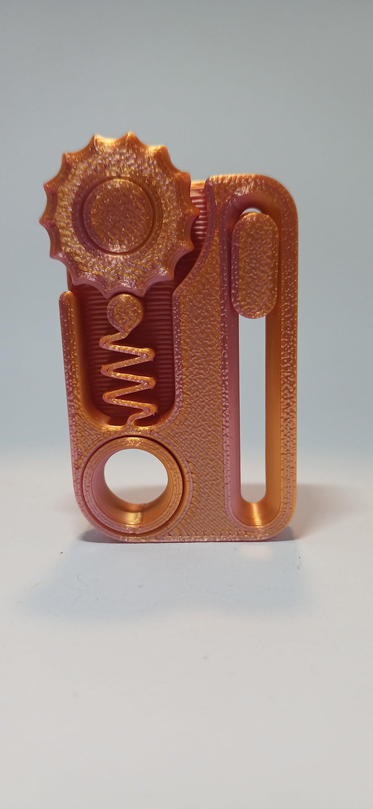 Clicking Mechanical Gear Fidget Keychain