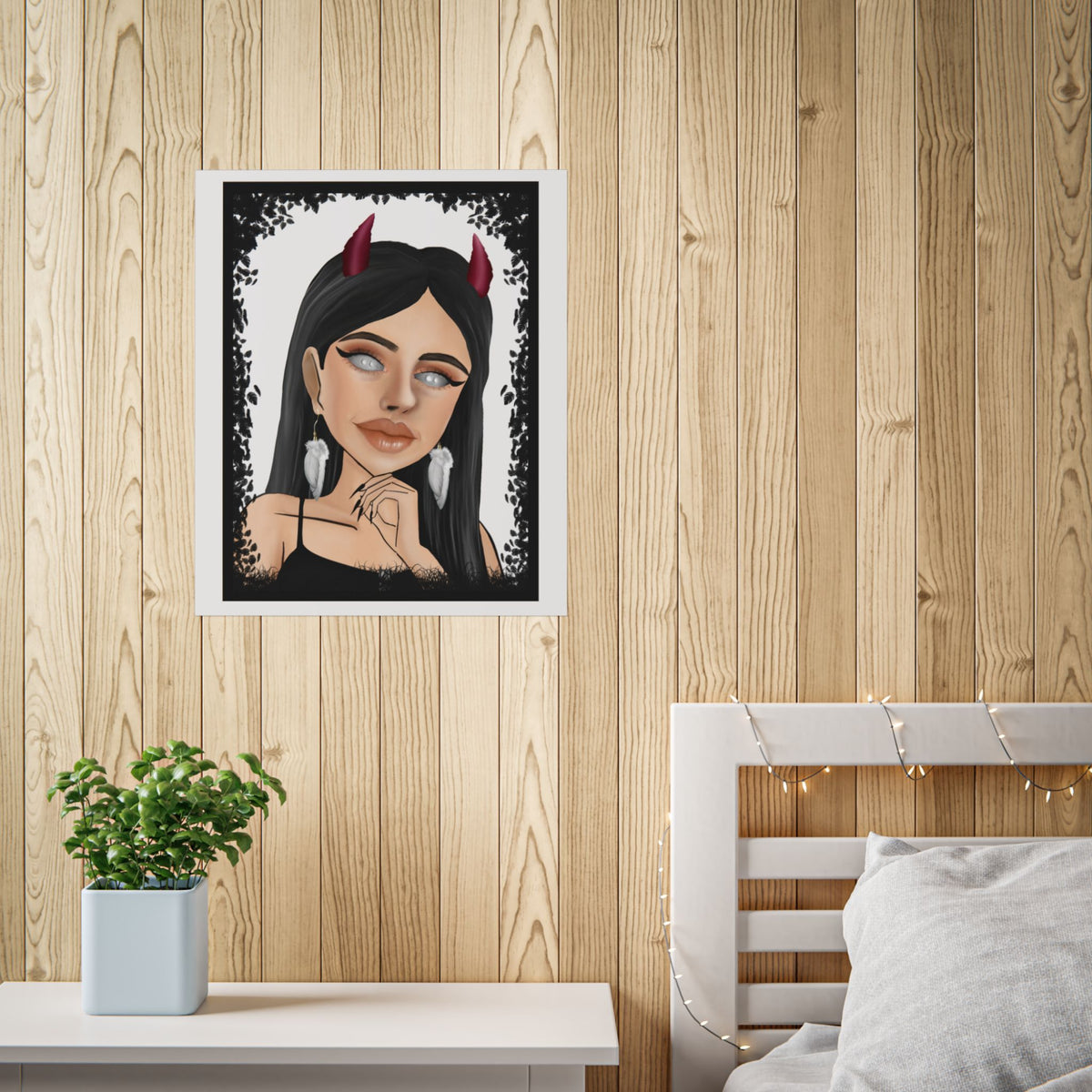 Devil Girl Art Poster