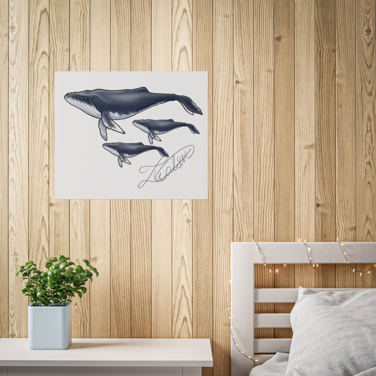 Whale Family Unframed Poster