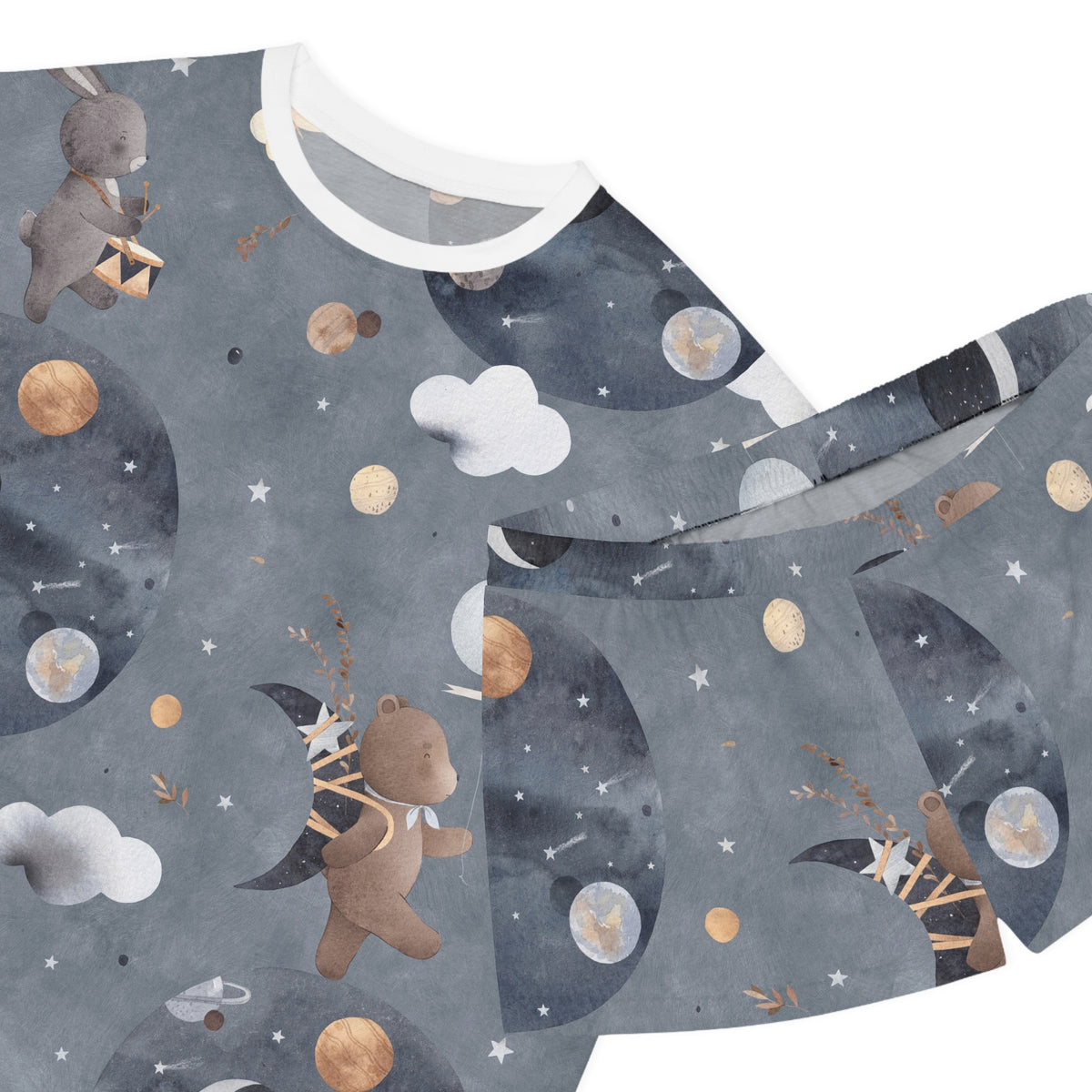 Space Women's All-Over Print Pajama Set
