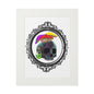 Mushroom Skull Fine Art Print with Paper Mat Frame