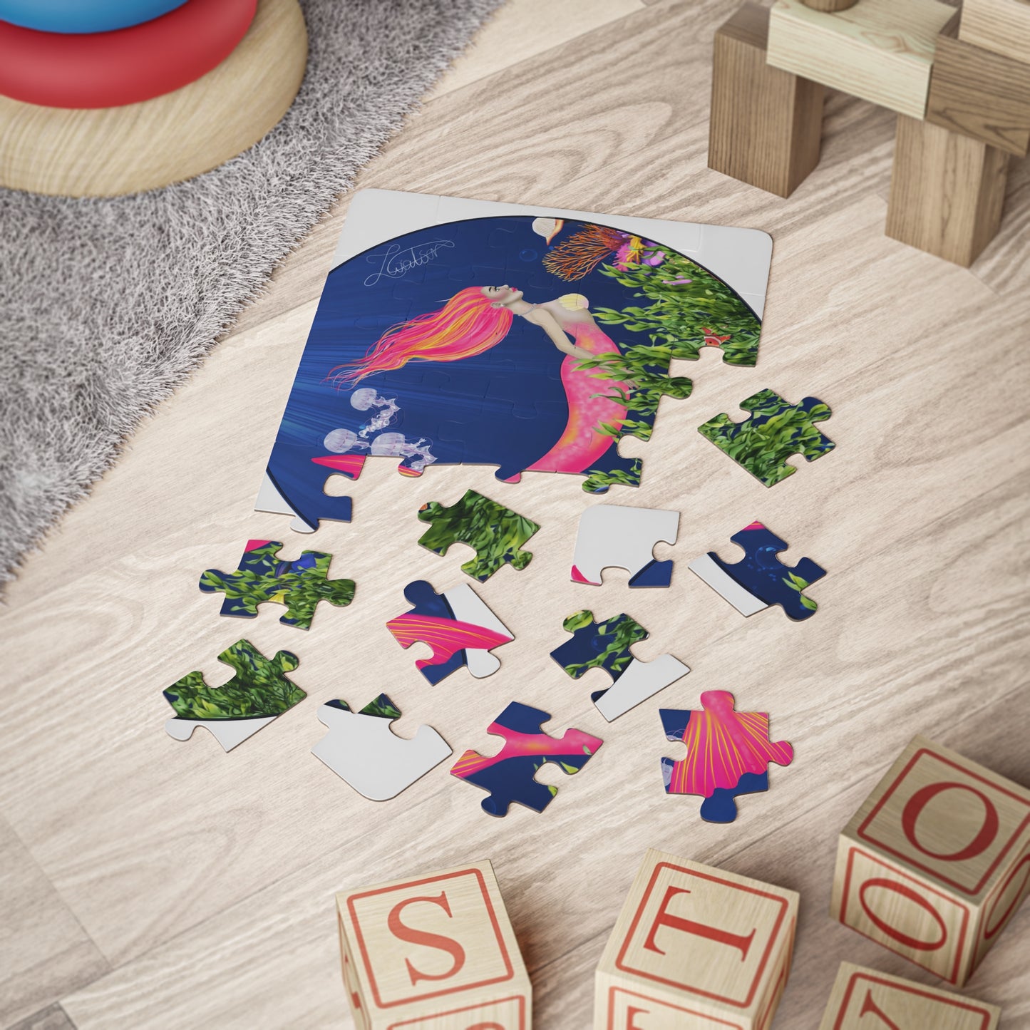 Meerjungfrauen Kinderpuzzle, 30 Teile