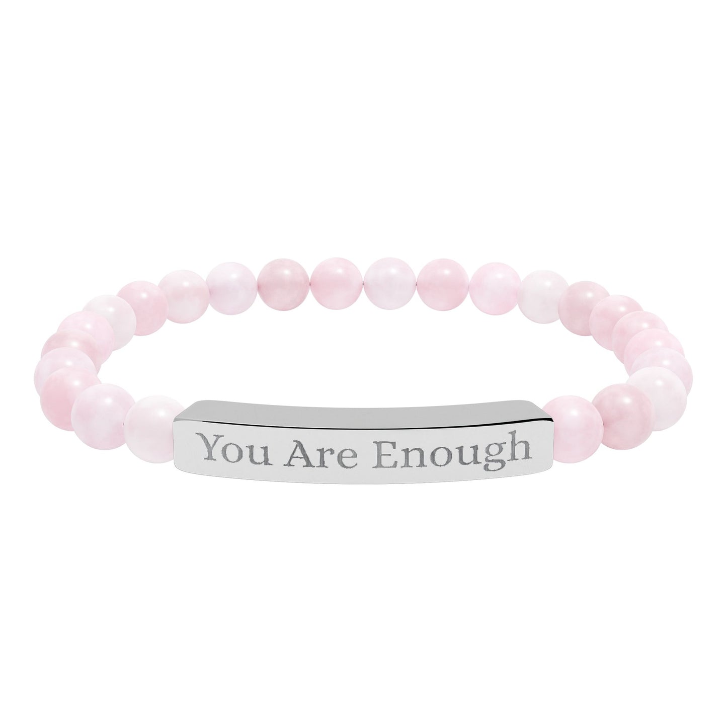 Armband mit Natursteinperlen (Gravur)