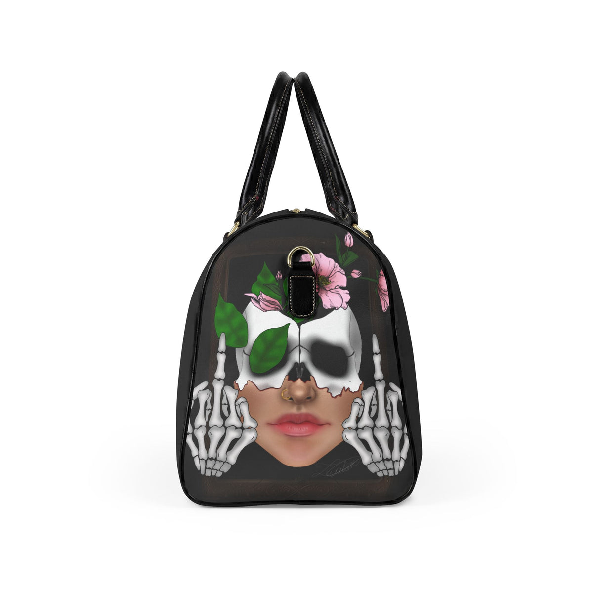 F U Leather Travel Bag