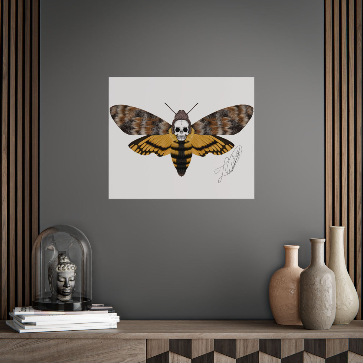 Unframed death moth Posters