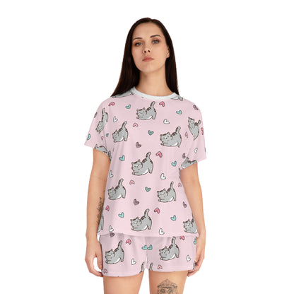 Cat Women's All-Over Print Pajama Set