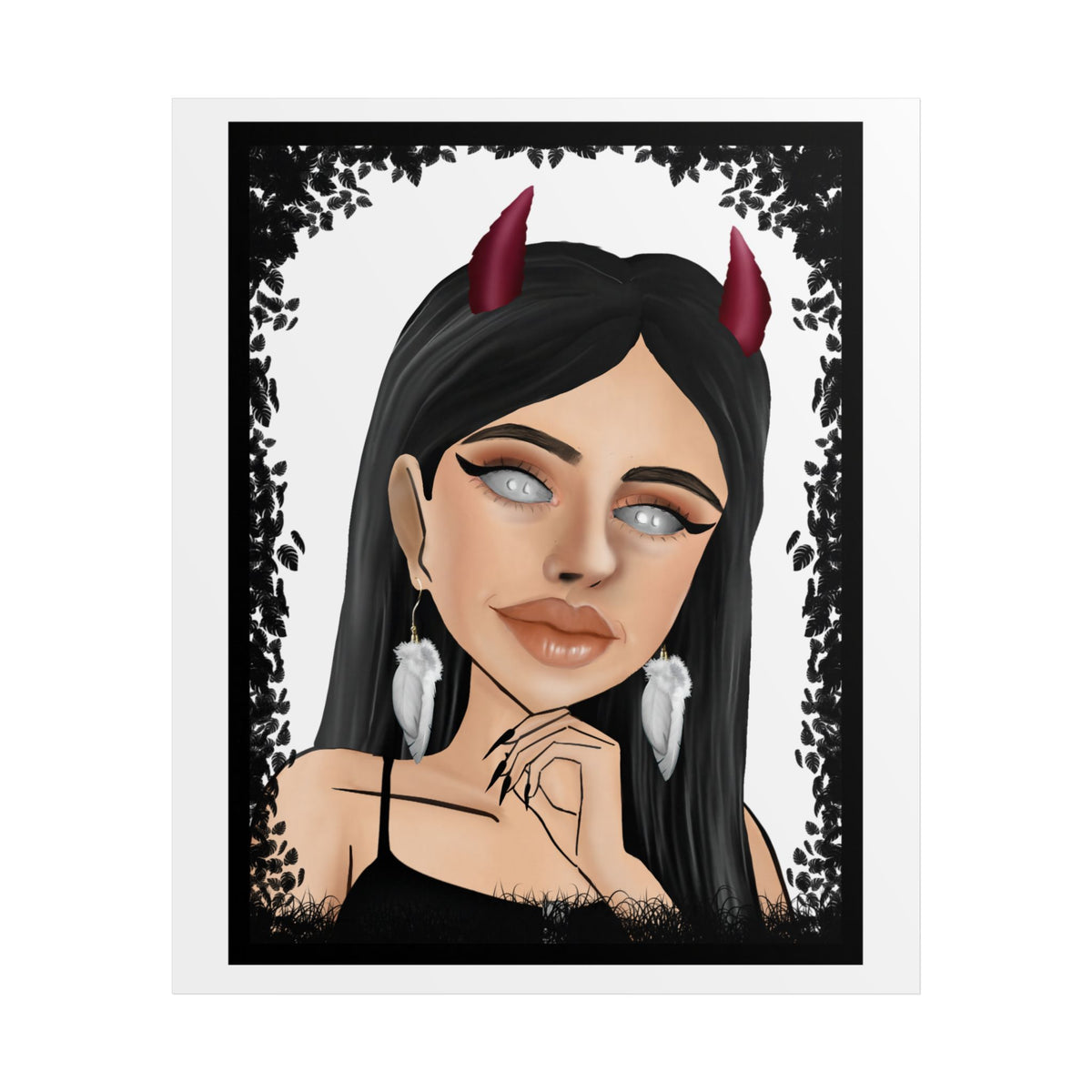 Devil Girl Art Poster