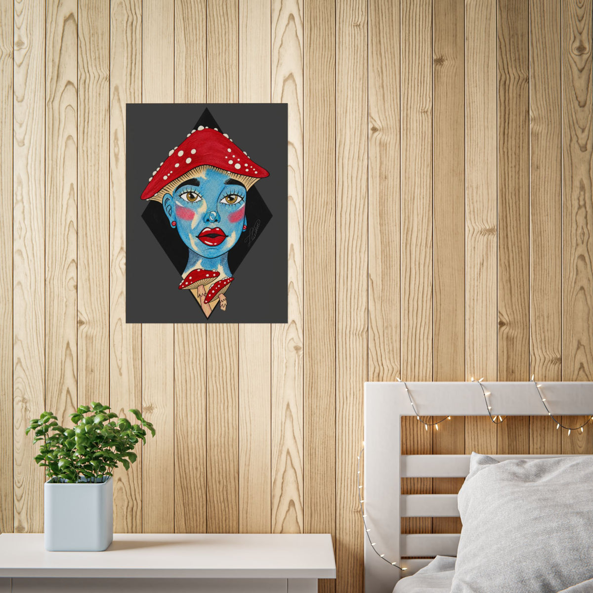 Shroom Girl Unframed Art Poster