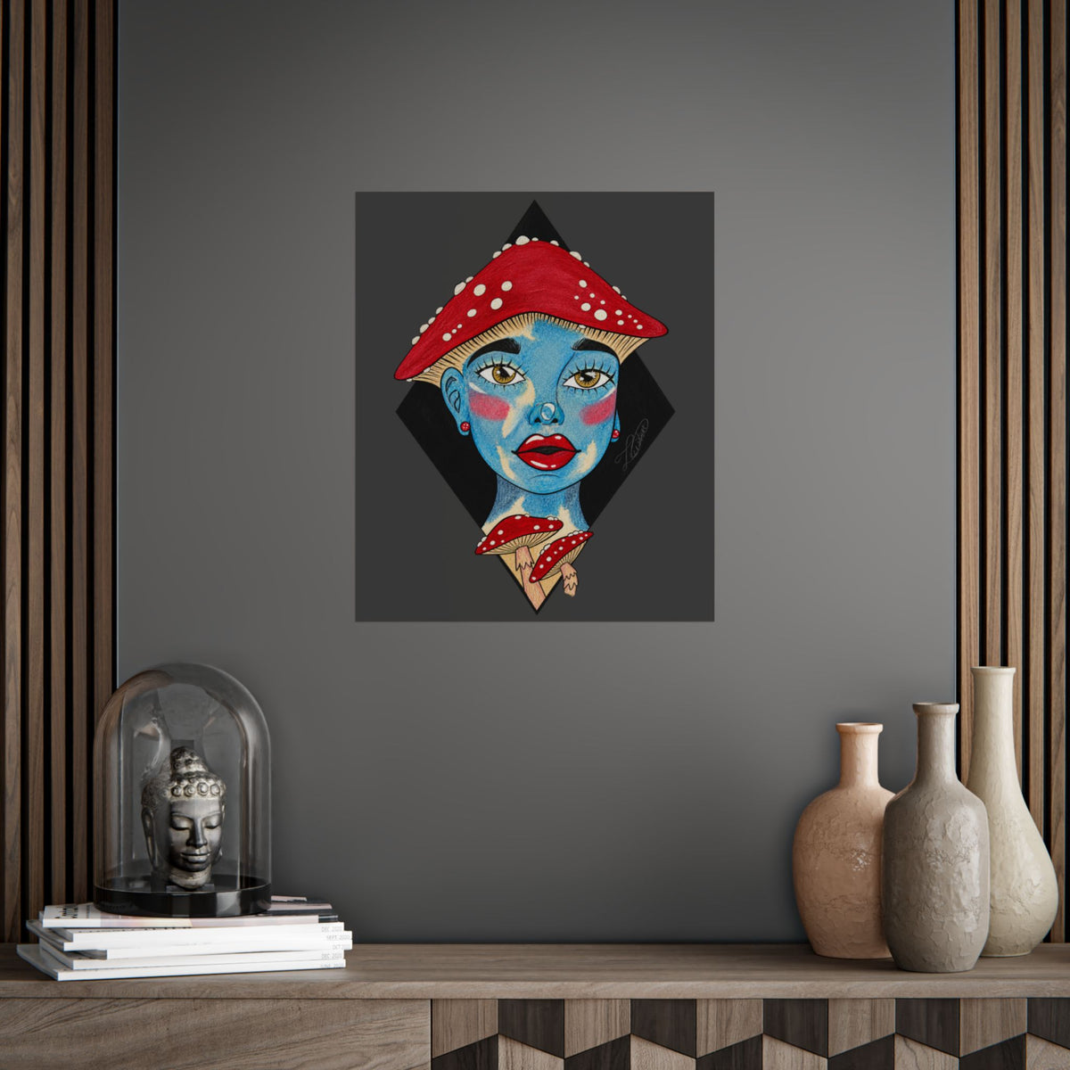 Shroom Girl Unframed Art Poster