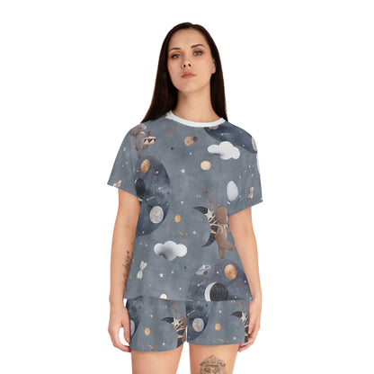 Space Women's All-Over Print Pajama Set