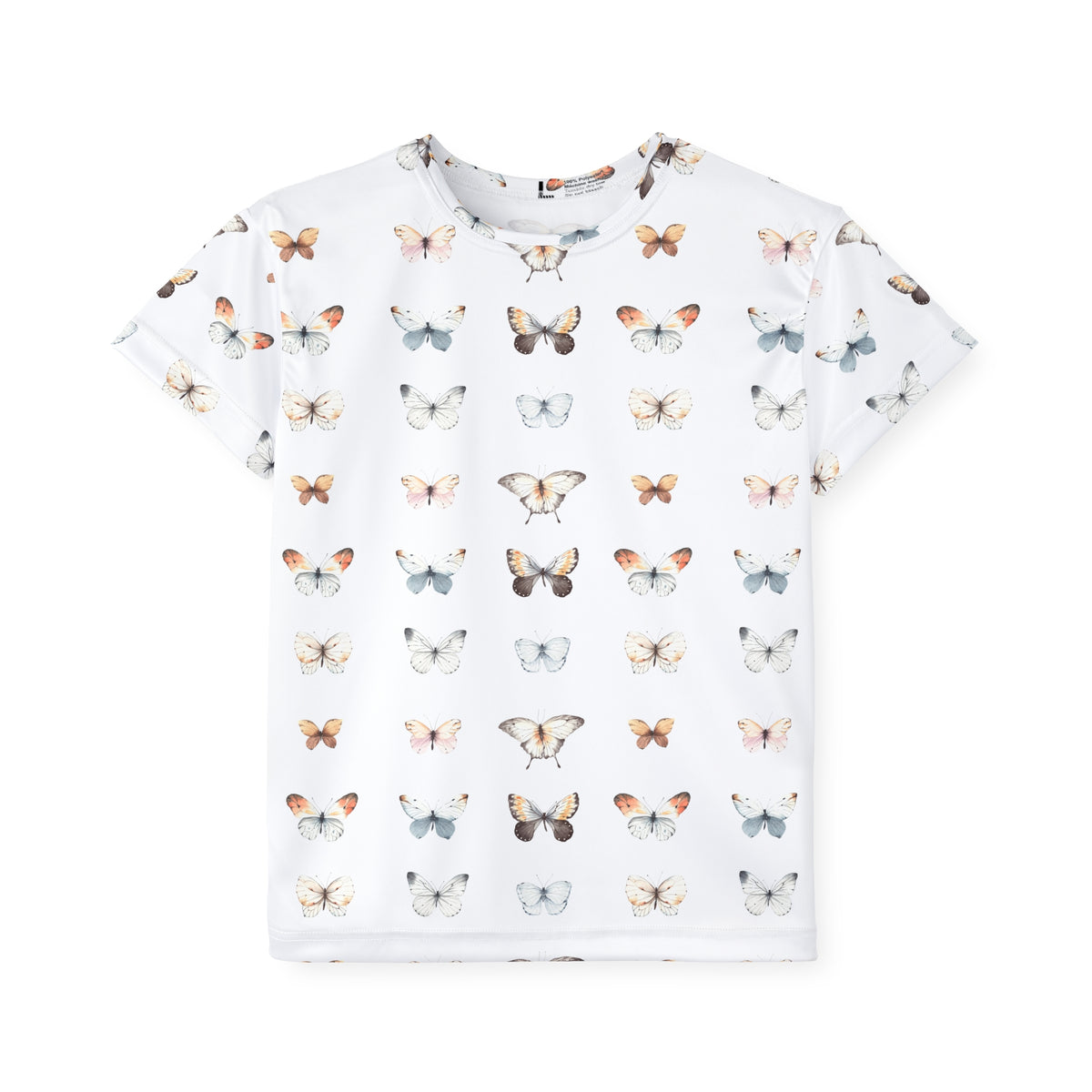 Kids Butterfly Print Sports Jersey