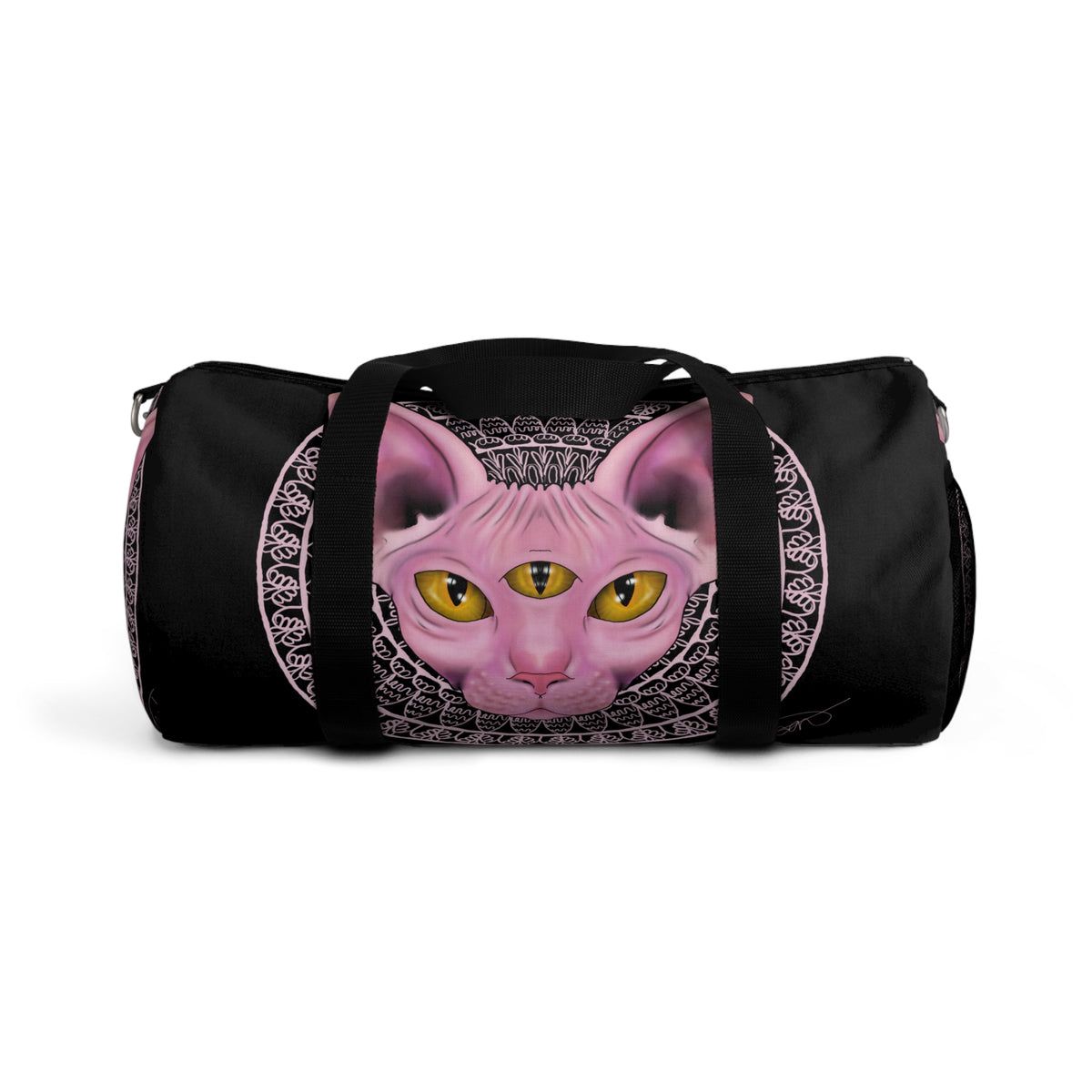Three-Eyed Cat Duffel Bag