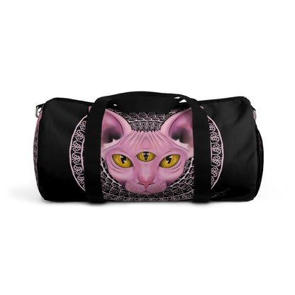 Three-Eyed Cat Duffel Bag