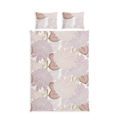 Soft Colour Cotton Duvet Cover & Sham Set