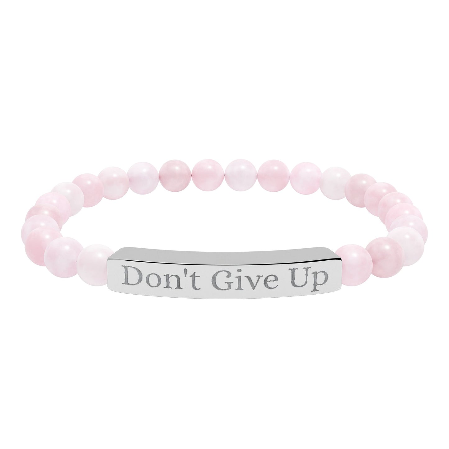 Armband aus Natursteinen mit Gravur