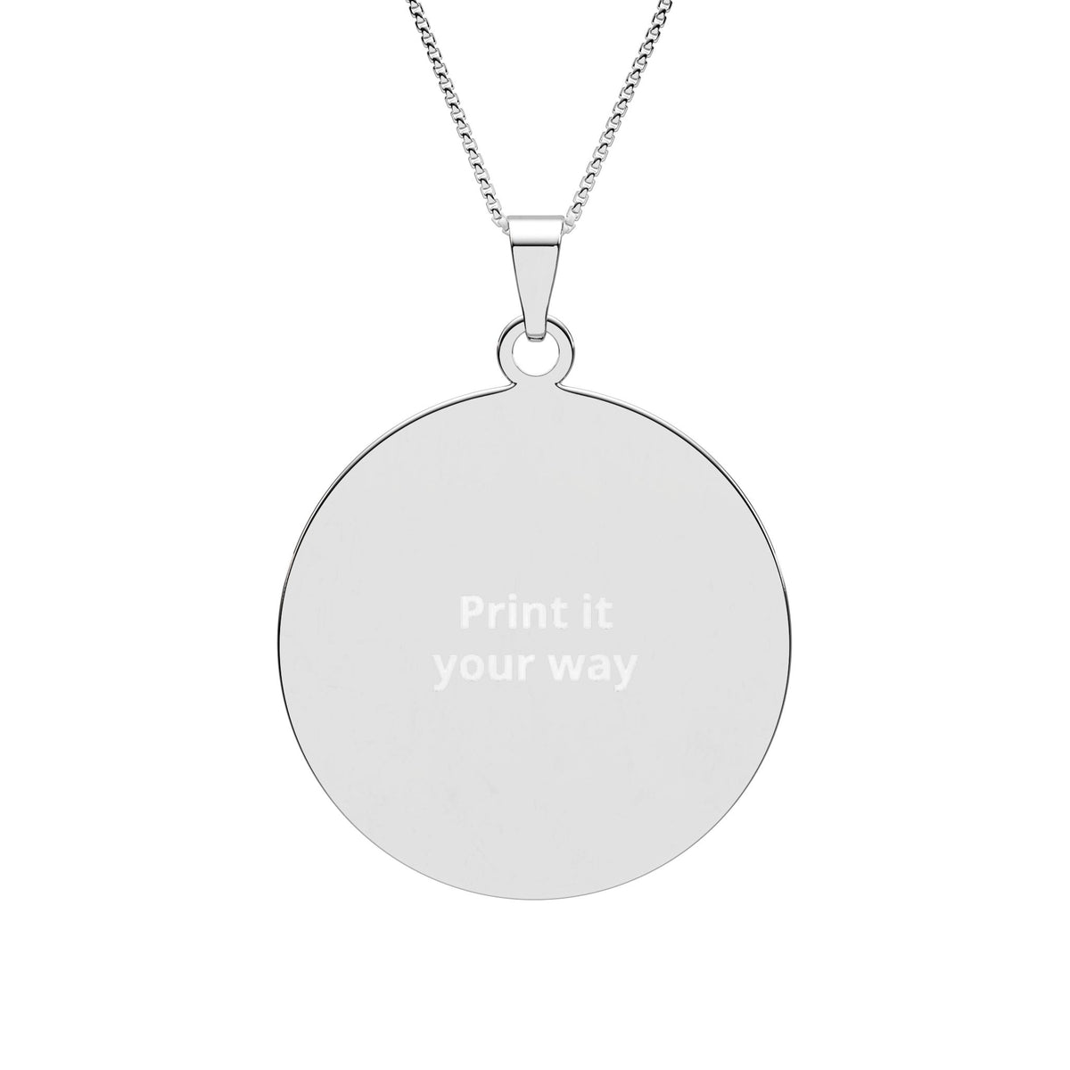 Round Border Photo Pendant