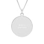 Round Border Photo Pendant