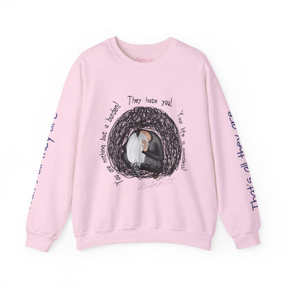 Don't Listen to the Voices Illustrated Crewneck