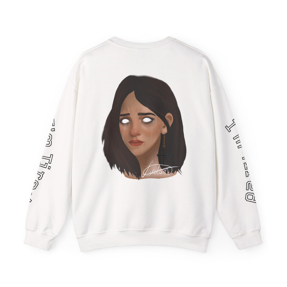 I'm Tired Illustrated Crewneck Sweatshirt