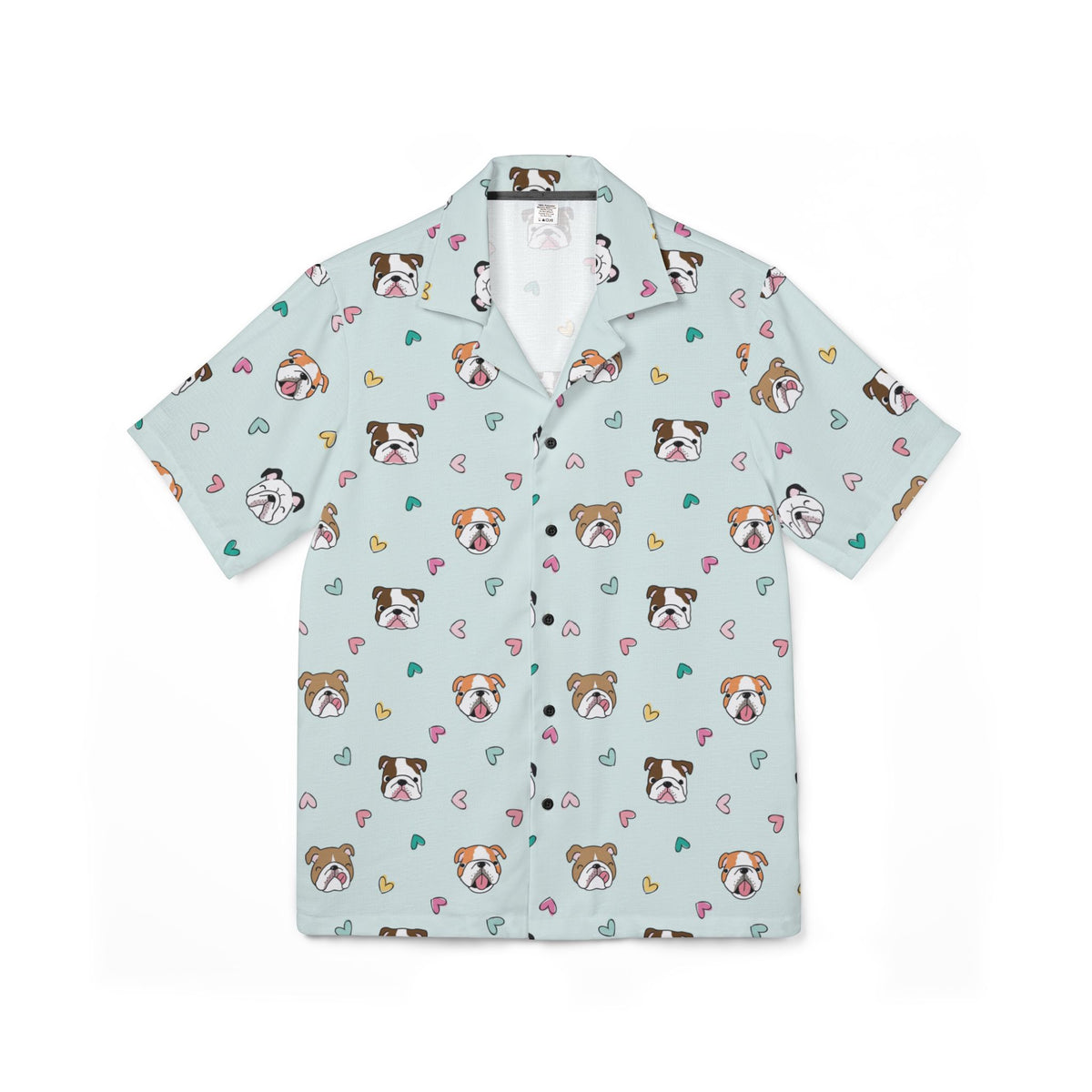 Bulldog All-Over Print Hawaiian Shirt