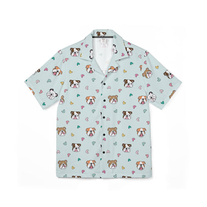 Bulldog All-Over Print Hawaiian Shirt