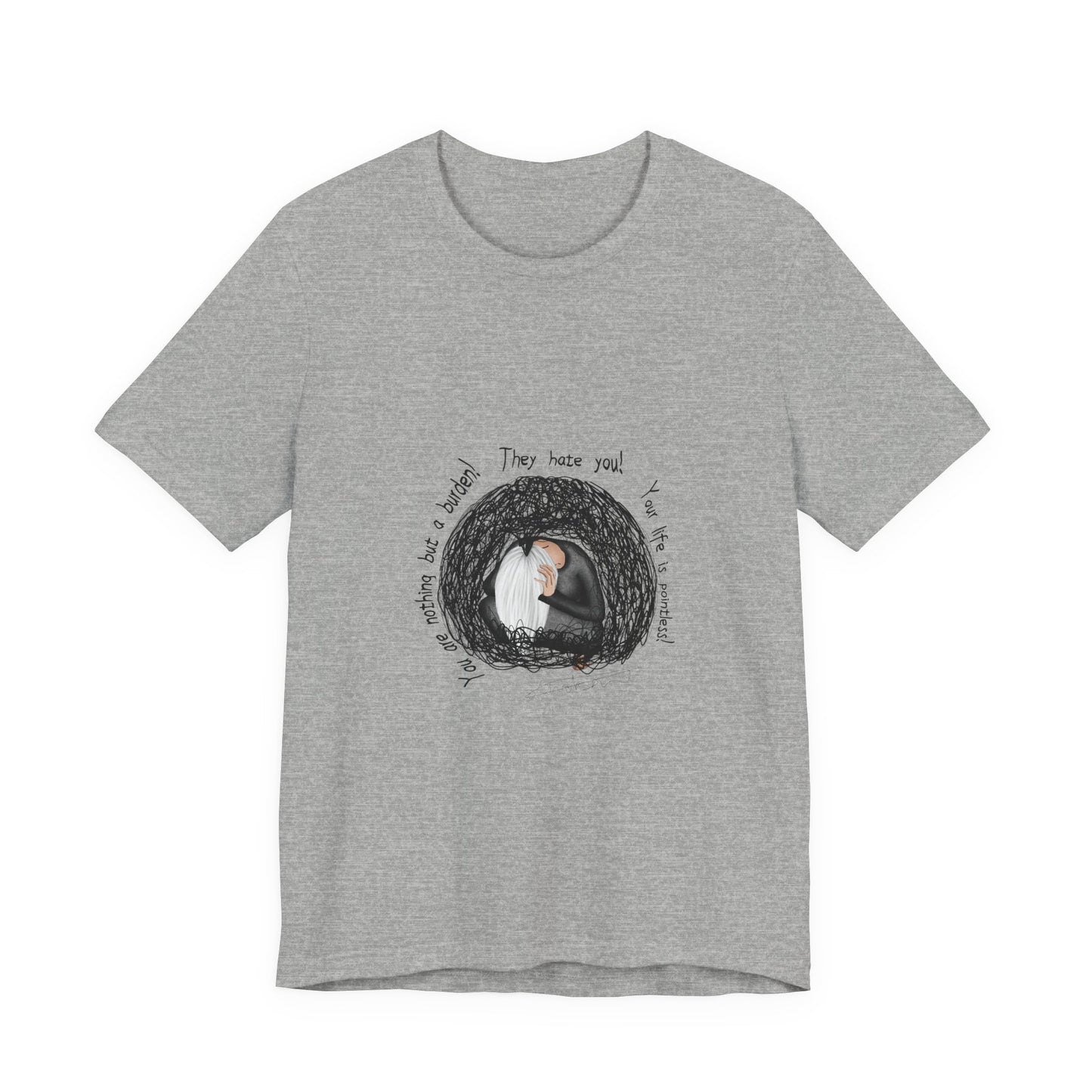 Deprimiertes T-Shirt
