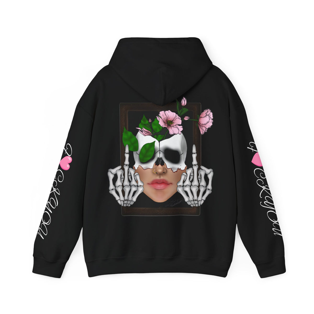 Skull & Roses Graphic Hoodie