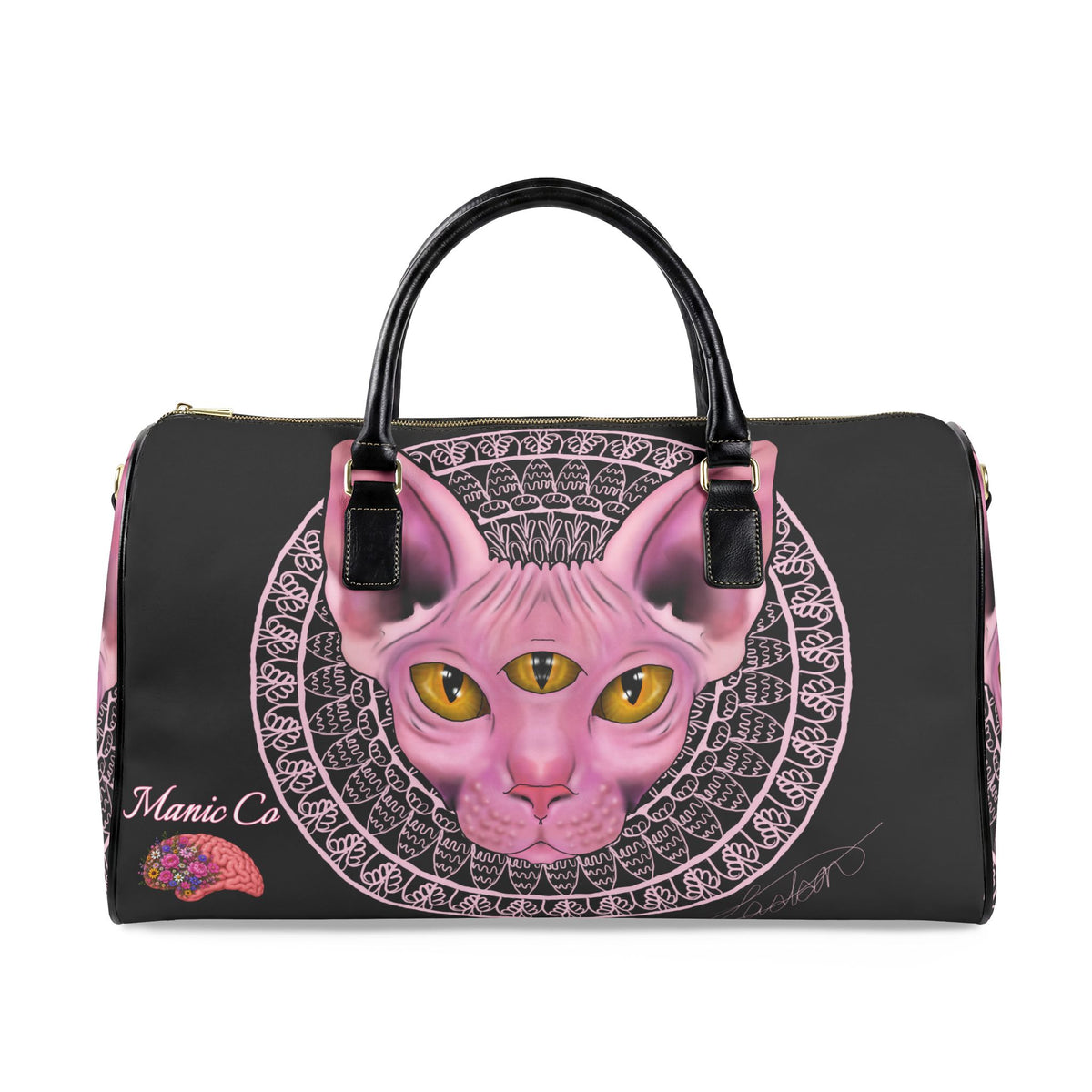 Three Eyed Cat Travel Bag