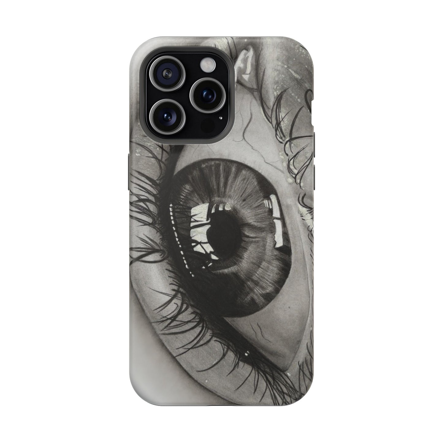 Augen-Illustration Magnetische Stoßfeste Handyhülle