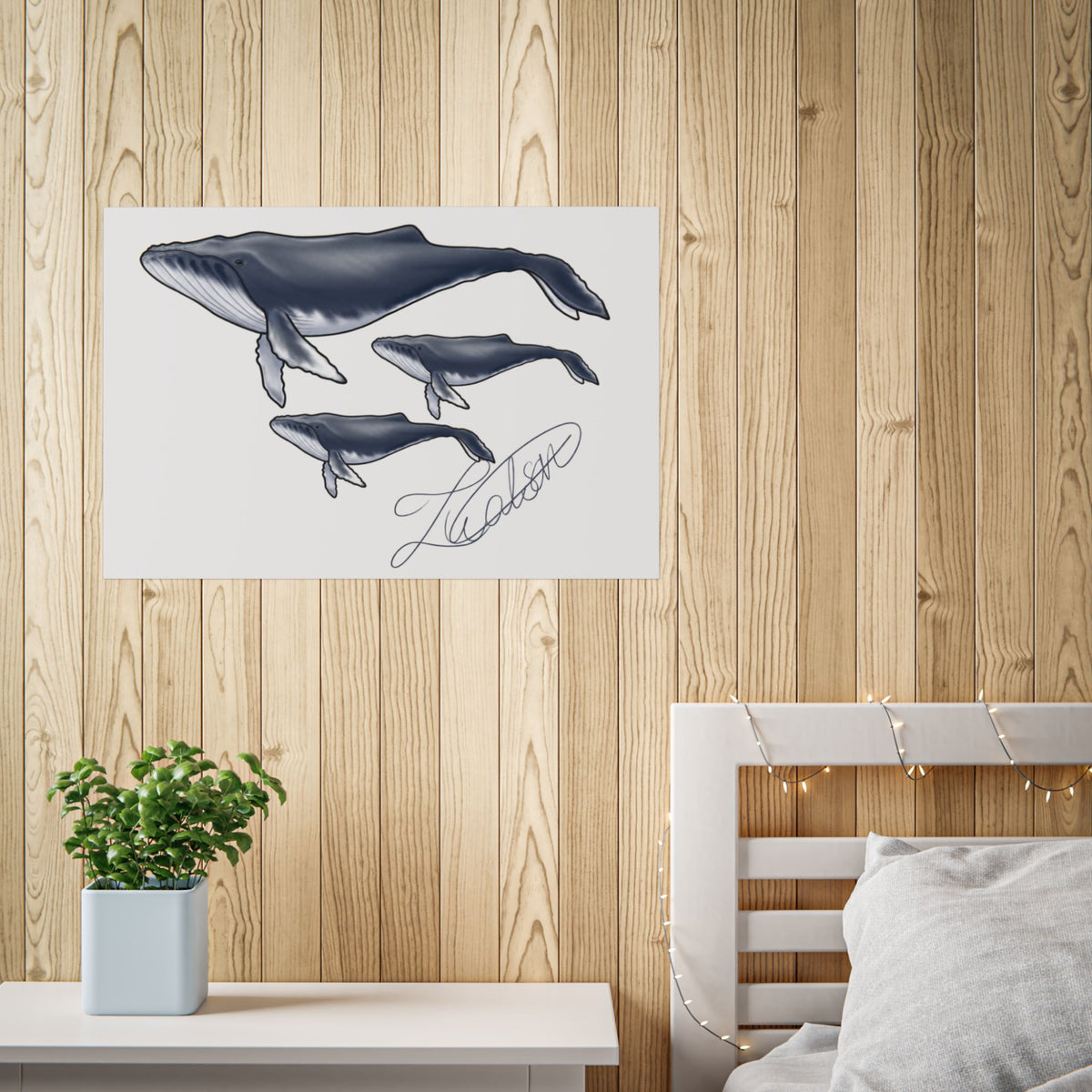 Whale Family Unframed Poster