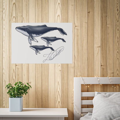 Whale Family Unframed Poster