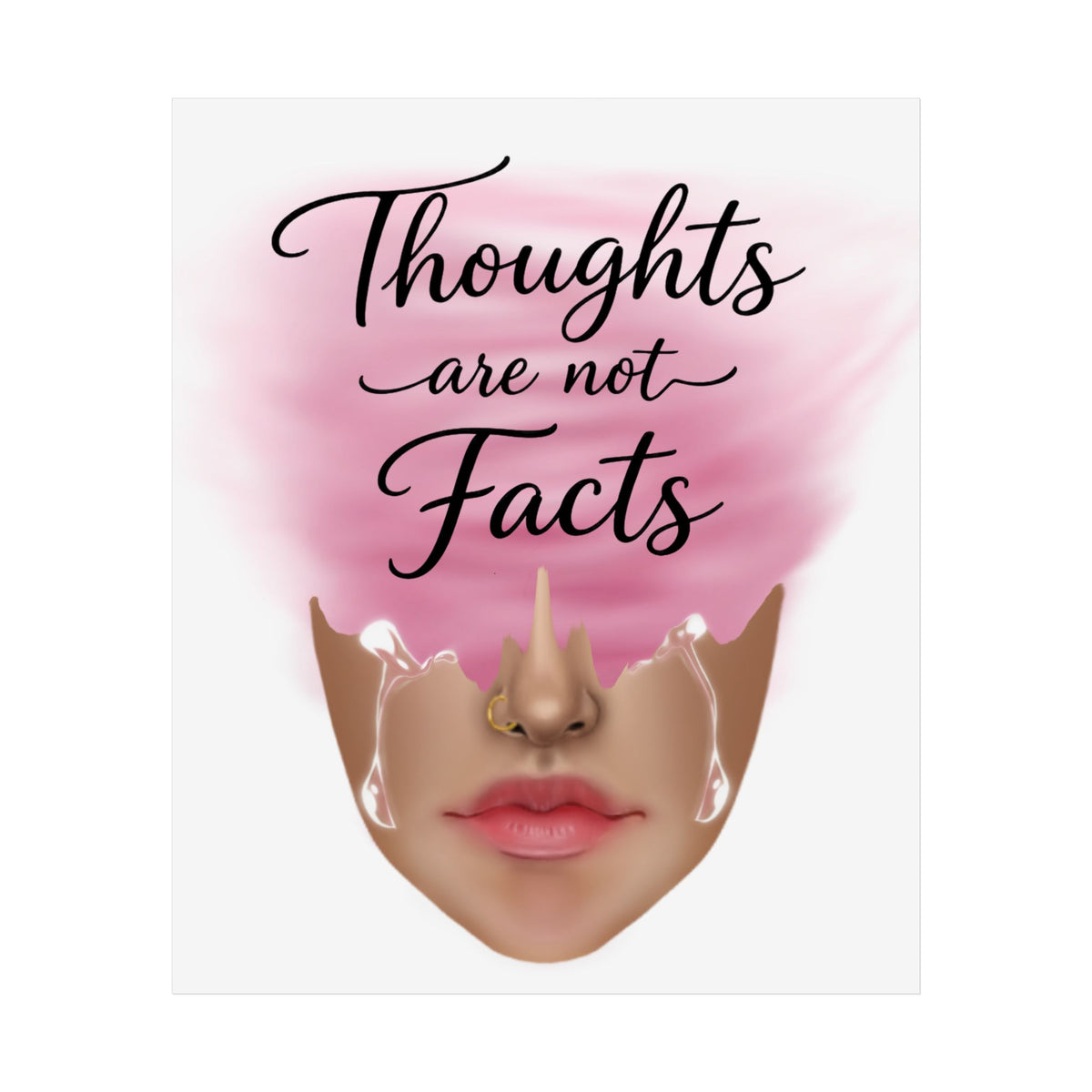 Thoughts Are Not Facts Unframed Poster
