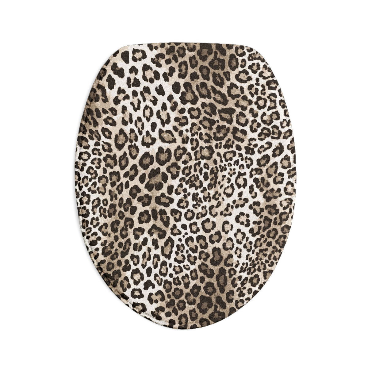 Leopard Print 3-Piece Bath Mat Set