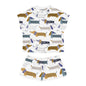 Sausage Dog Women's All-Over Print Short Pajama Set