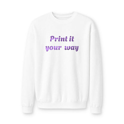 Custom Printed Crewneck Sweatshirt