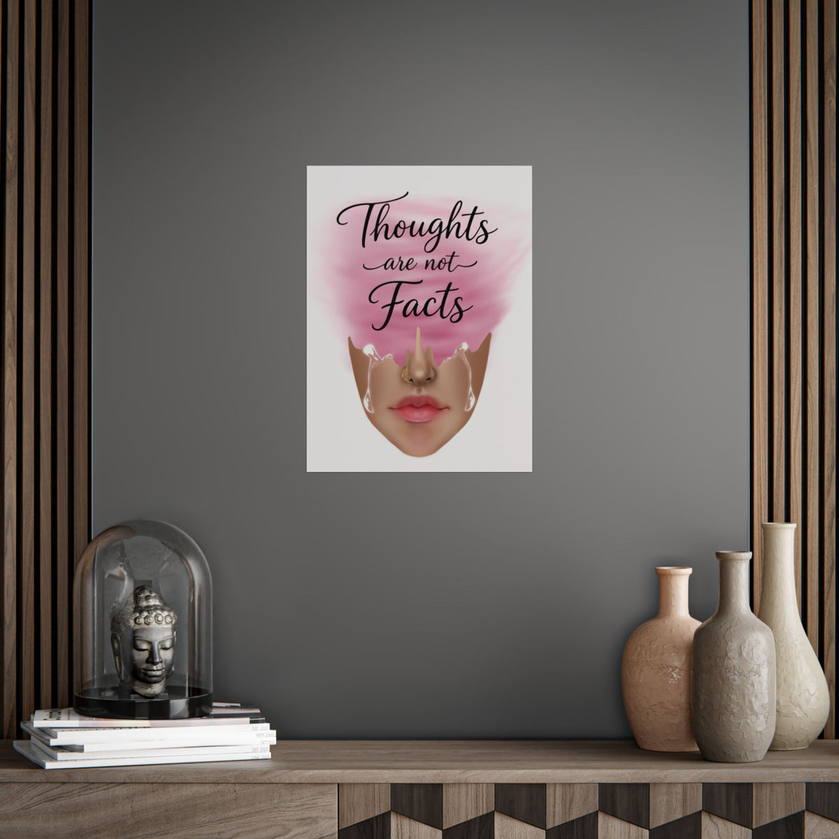 Thoughts Are Not Facts Unframed Poster