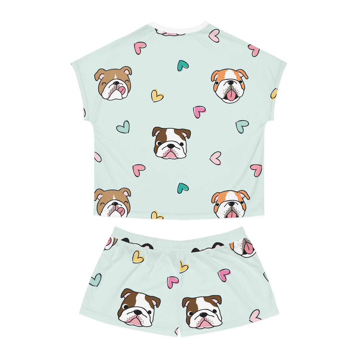 Bulldog Women's All-Over Print Pajama Set
