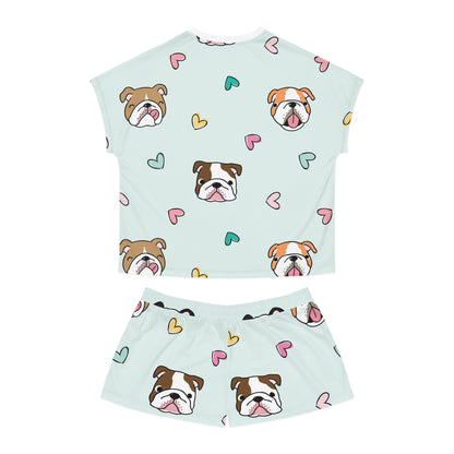 Bulldog Women's All-Over Print Pajama Set