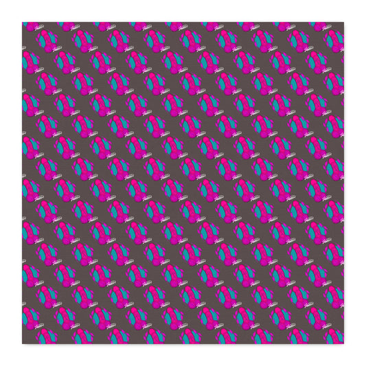 Combed Cotton Prima Fabric - Retro Neon Abstract Pattern by the Yard