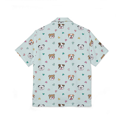 Bulldog All-Over Print Hawaiian Shirt