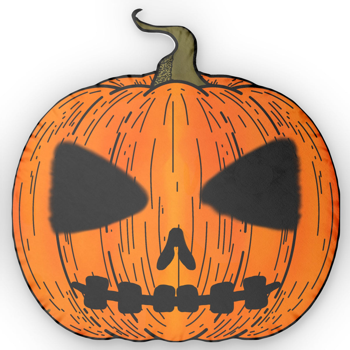 Pumpkin Custom-Shaped Pillow