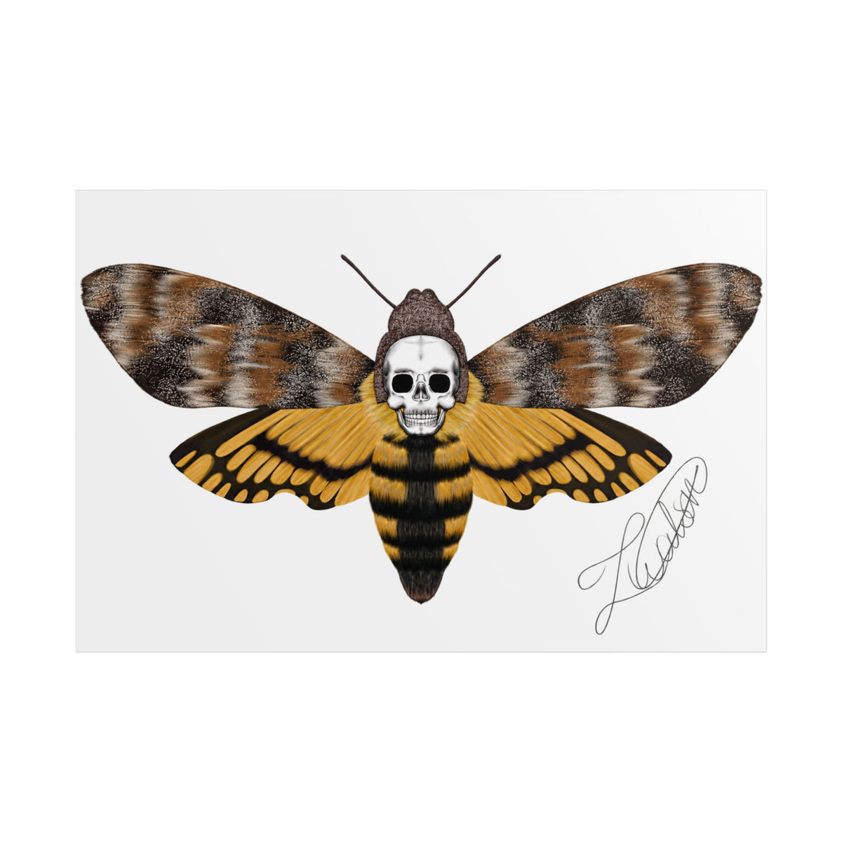 Unframed death moth Posters