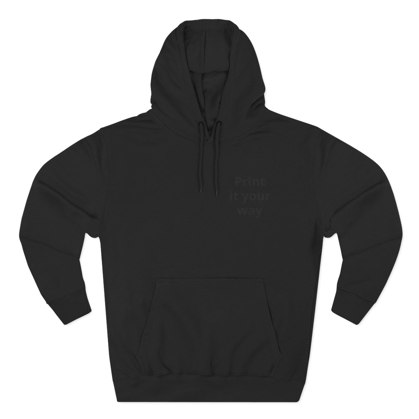 Hoodie — Dezenter dreiteiliger Fleece-Pullover