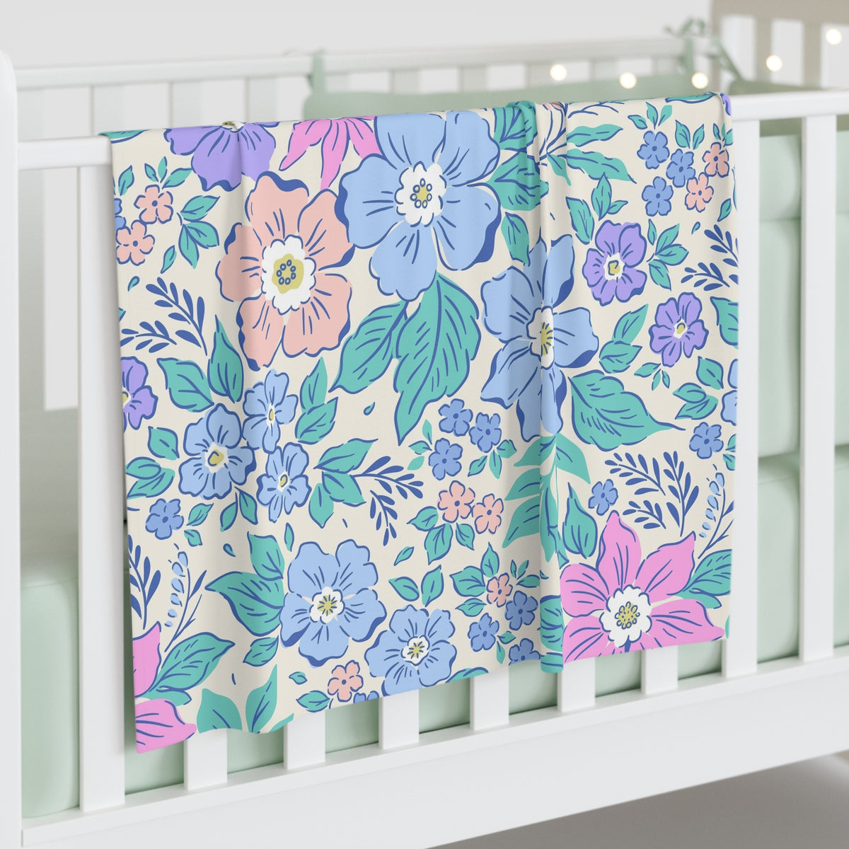 Floral Baby Swaddle Blanket