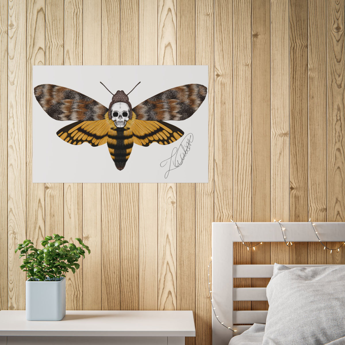 Unframed death moth Posters