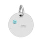 Birthstone Circle Charm (Engraving)