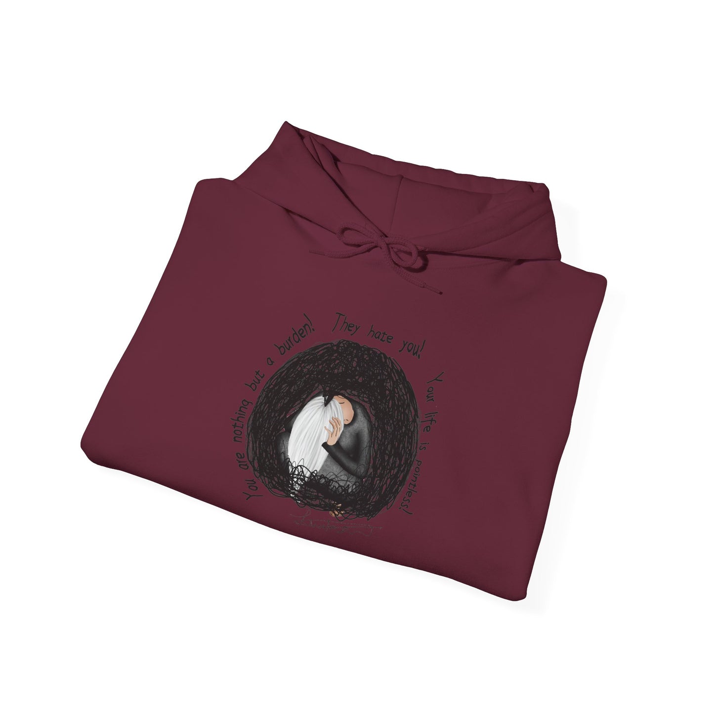 Hoodie – Gemütlicher Mondkatze „Sie waren echt“ Pullover