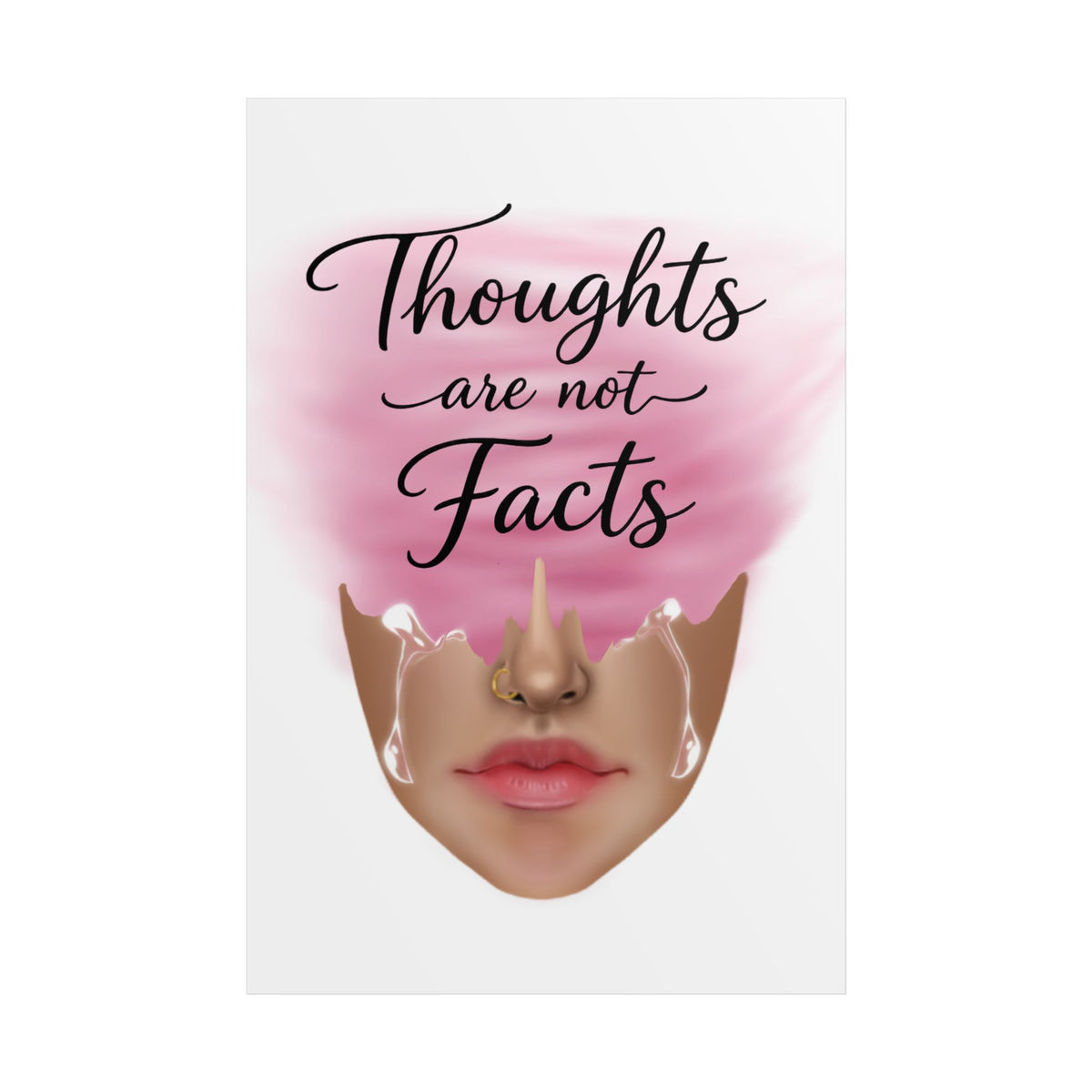 Thoughts Are Not Facts Unframed Poster