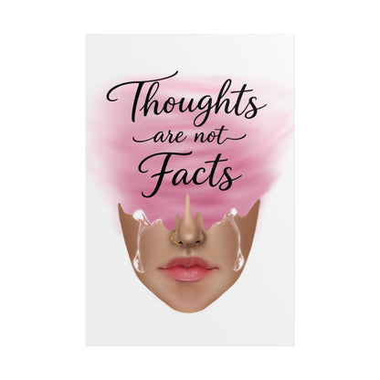 Thoughts Are Not Facts Unframed Poster